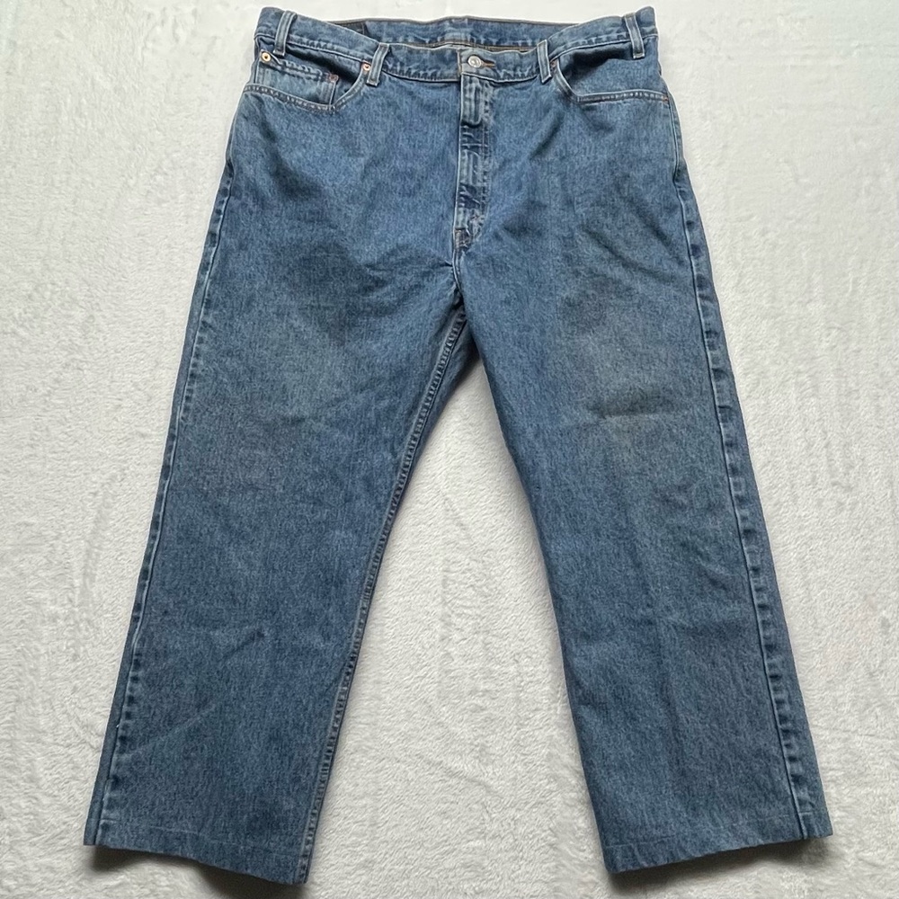Vintage Levis 505 Jeans Mens W42 x L30 Fits W40 x L25 Blue Denim Altered